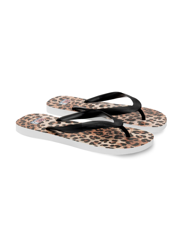 Alma Flip-Flops mit Animalier-Print