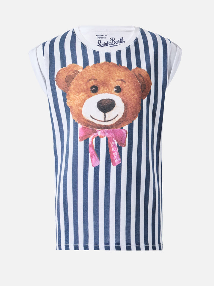 T-shirt in cotone Amelie con stampa orsetti