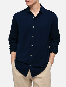 Amalfi navy blue jersey t shirt