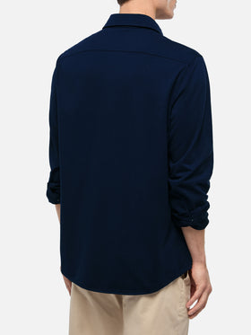 Amalfi navy blue jersey t shirt