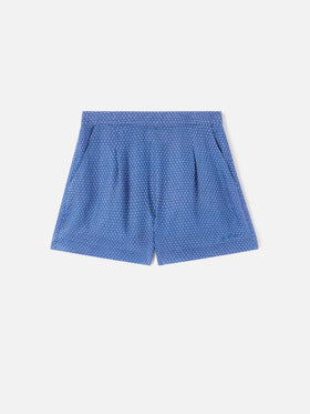 Amani Leinen-Shorts mit Polka-Dot-Print 