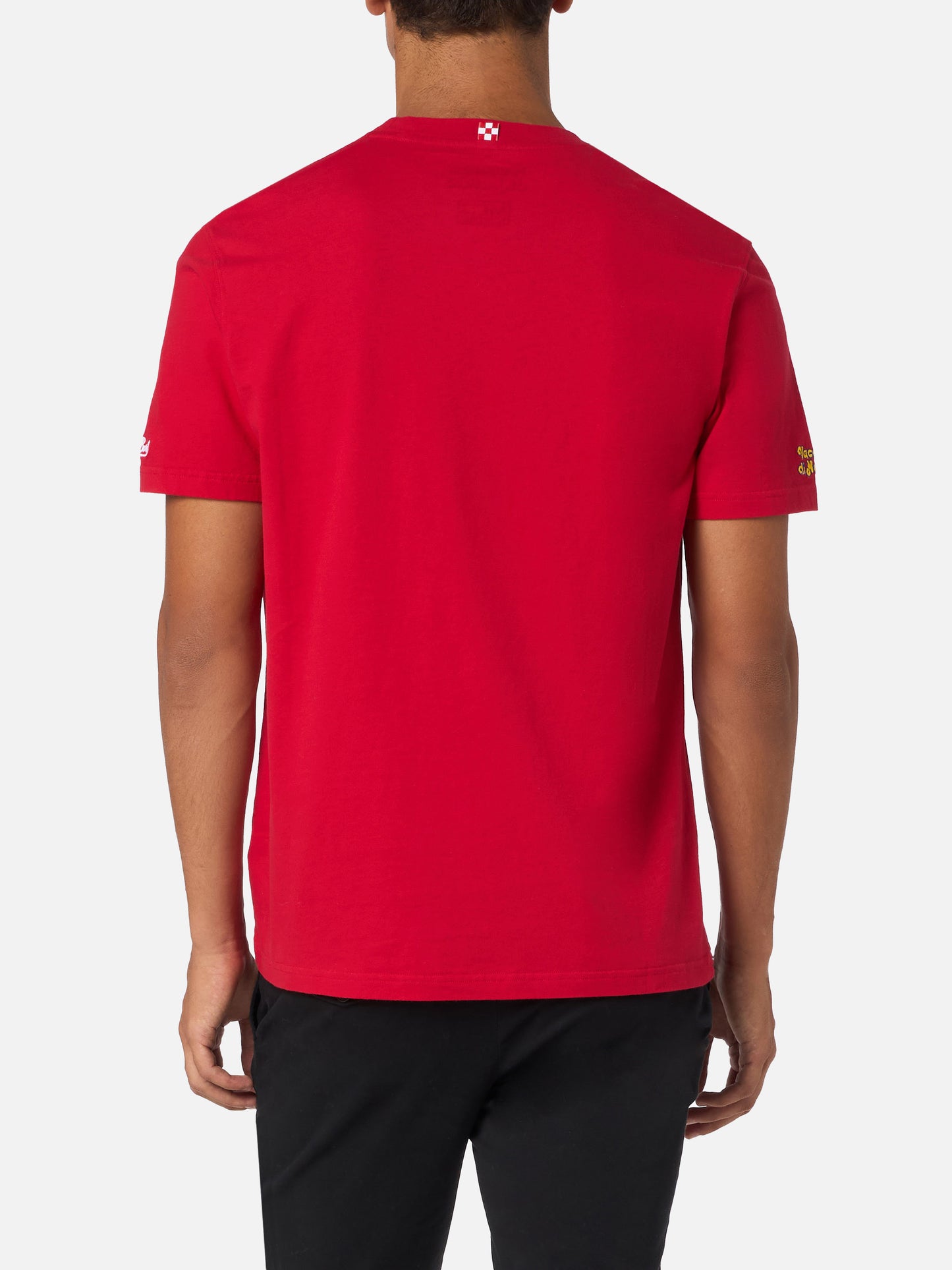 T-shirt da uomo in cotone pesante Arnott con ricamo A Capodanno siamo dai Furstenberg | VACANZE DI NATALE EDIZIONE SPECIALE