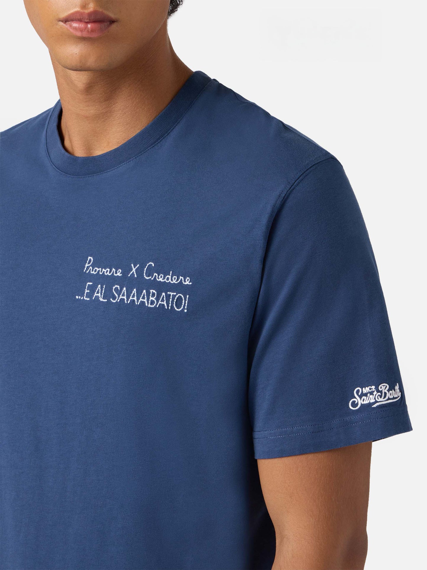 T-shirt in cotone invernale Arnott con ricamo Provare per credere | YUPPIES SPECIAL EDITION