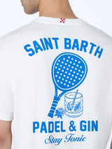 Man heavy cotton t-shirt Arnott with Padel gin tonic print