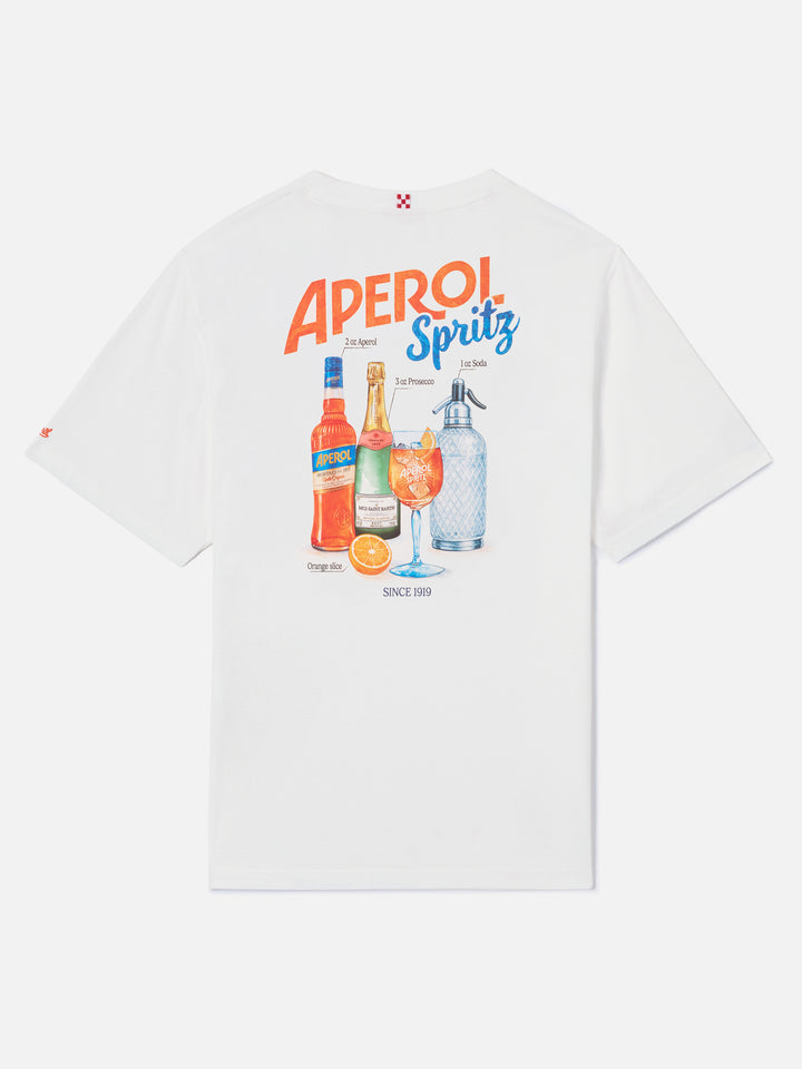Off-white T-Shirt aus Arnott Baumwolle mit Aperol Spritz-Print | Special edition 