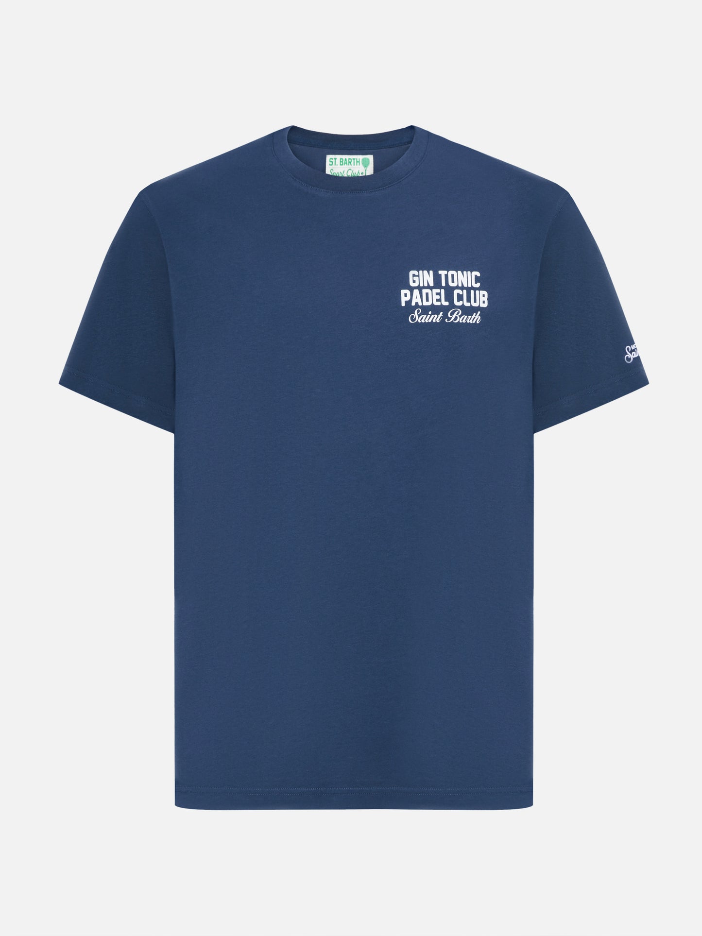 T-shirt Arnott in cotone blu con stampa Gin Tonic Padel Club