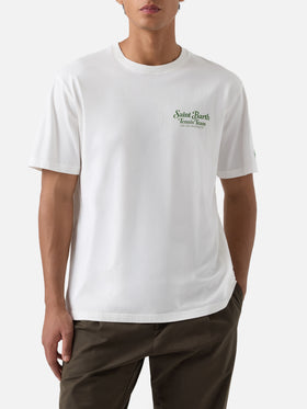 T-shirt Arnott blanc avec imprimé Saint Barth Tennis Team 