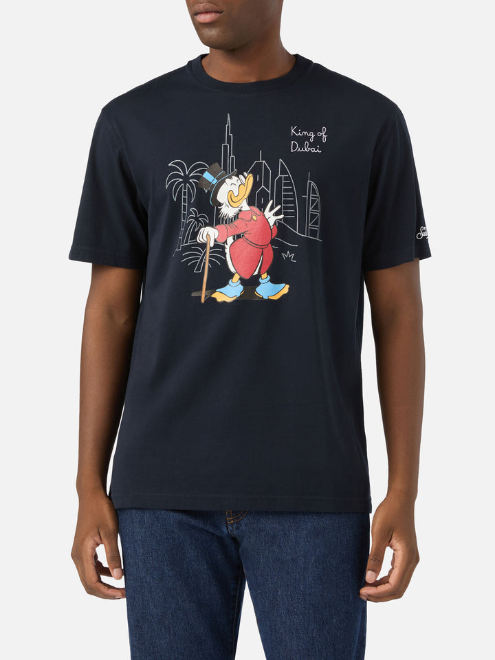 Navy blue Arnott T-Shirt aus Bio-Baumwolle mit King Of Dubai-Stickerei | Special edition 