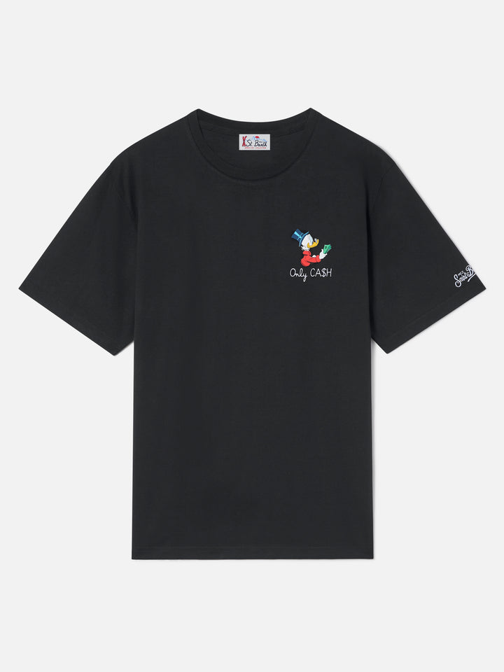 Black Arnott cotton t-shirt with Only Cash embroidery | Special edition