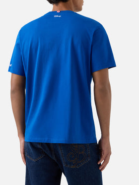 Camiseta de algodón Blue Arnott con bordado E Chi Paga | Special edition 