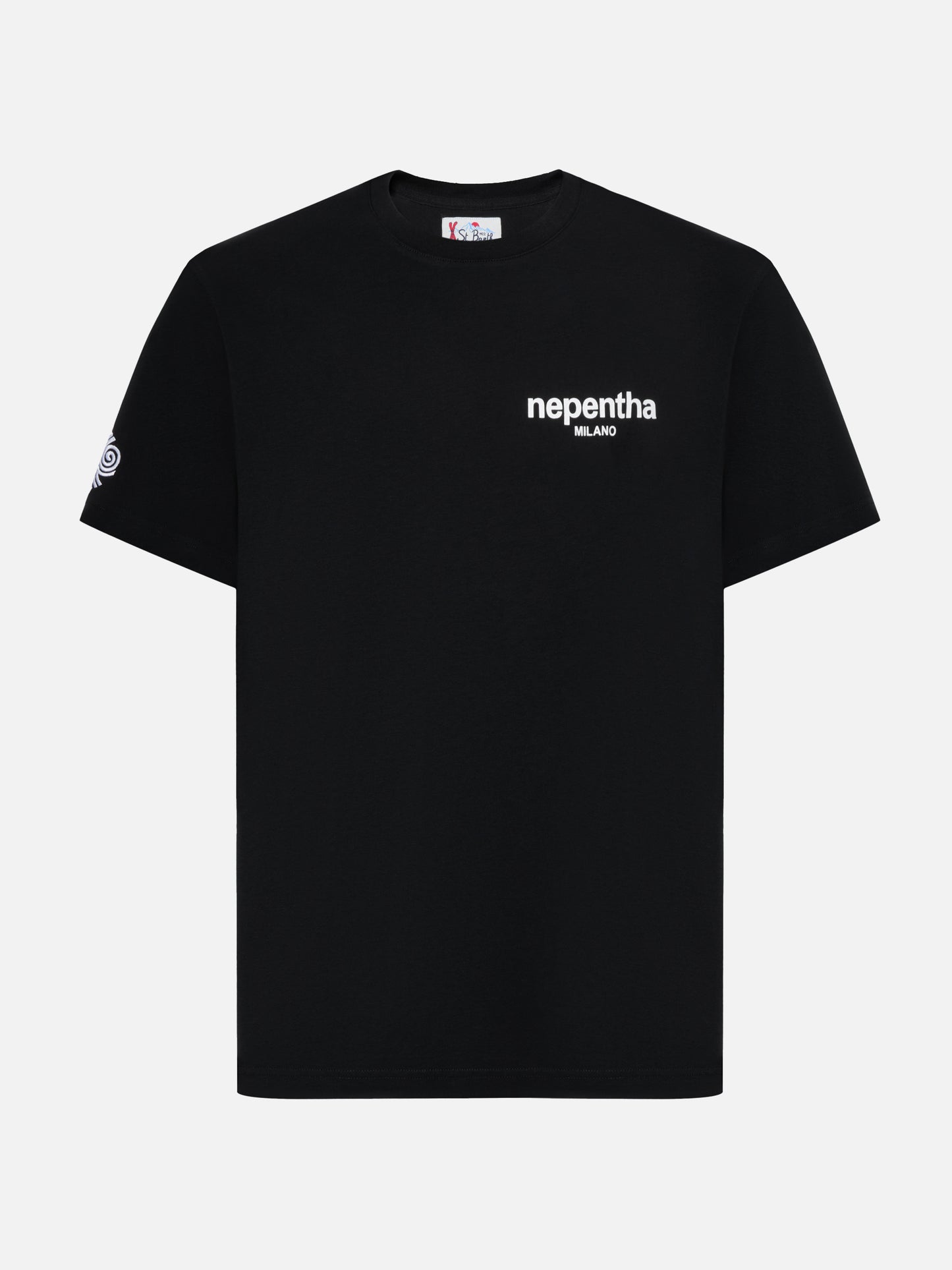 T-shirt Arnott in cotone nero con stampa Nephenta | NEPHENTA SPECIAL EDITION