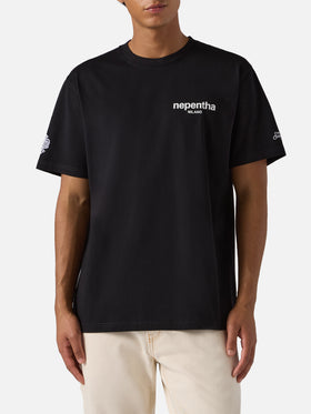 T-shirt Arnott in cotone nero con stampa Nephenta | NEPHENTA SPECIAL EDITION