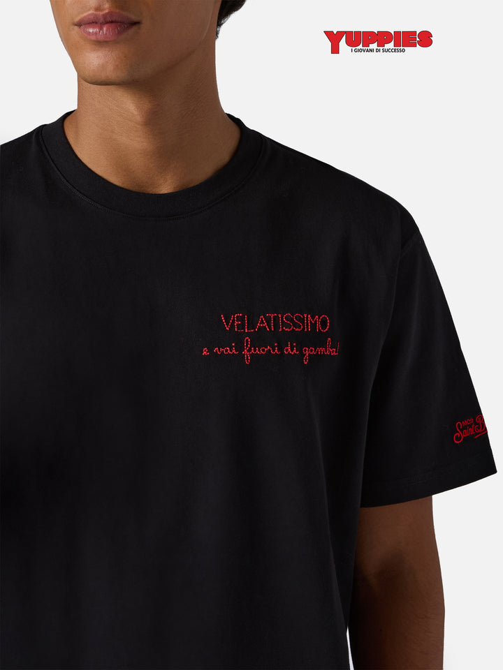 Winter cotton t-shirt Arnott with VELATISSIMO... embroidery | YUPPIES SPECIAL EDITION