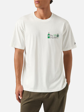 T-shirt en coton Off white Arnott avec broderie It's Gin O'Clock 