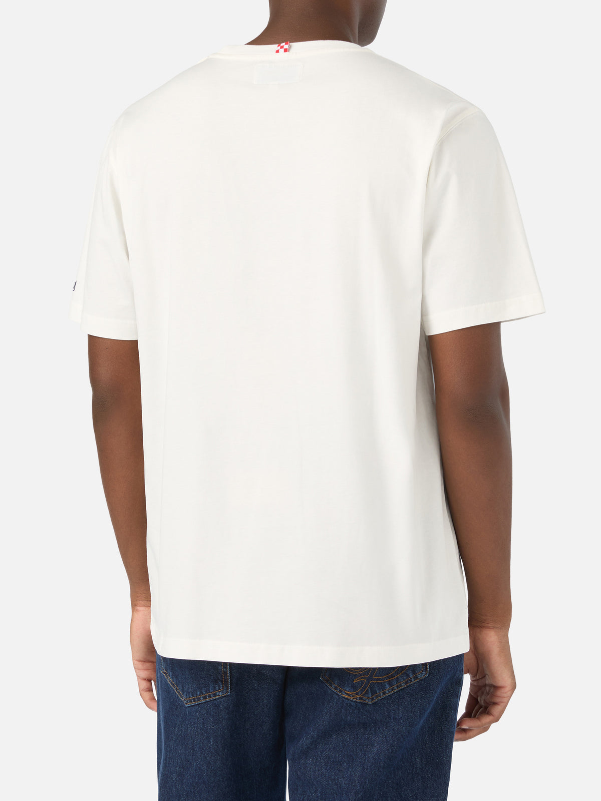 Off white Arnott cotton t-shirt with Grand Slam embroidery