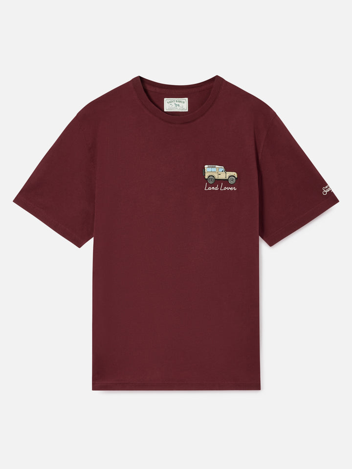 Arnott T-shirt chaud bordeaux avec broderie Land Lover 