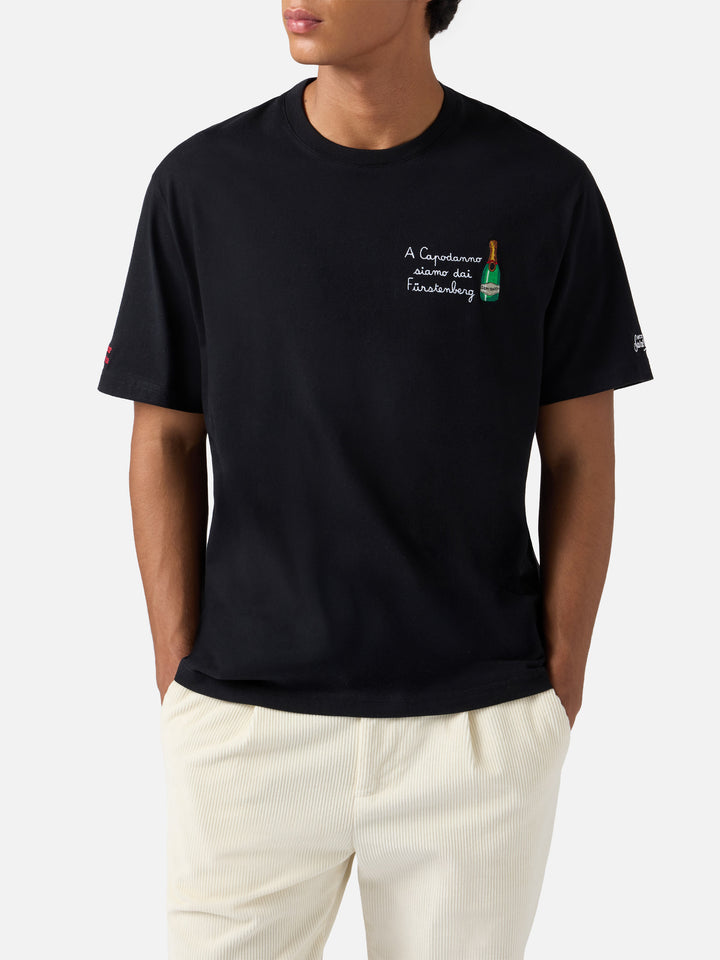 Winter cotton t-shirt Arnott Warm with Dai Fürstengberg embroidery | VACANZE DI NATALE SPECIAL EDITION