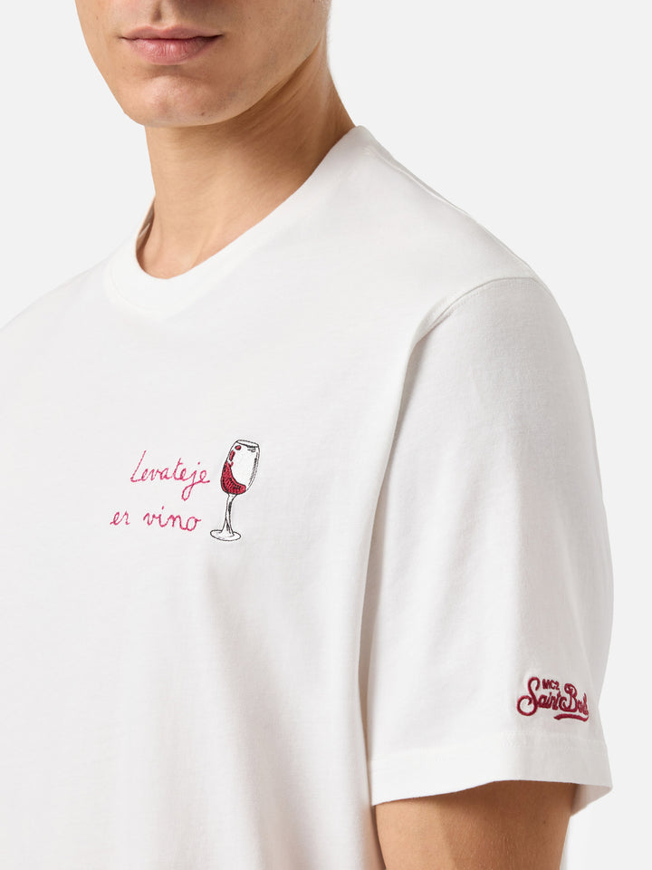 Winter cotton t-shirt Arnott Warm with Levateje er vino embroidery | VACANZE DI NATALE SPECIAL EDITION