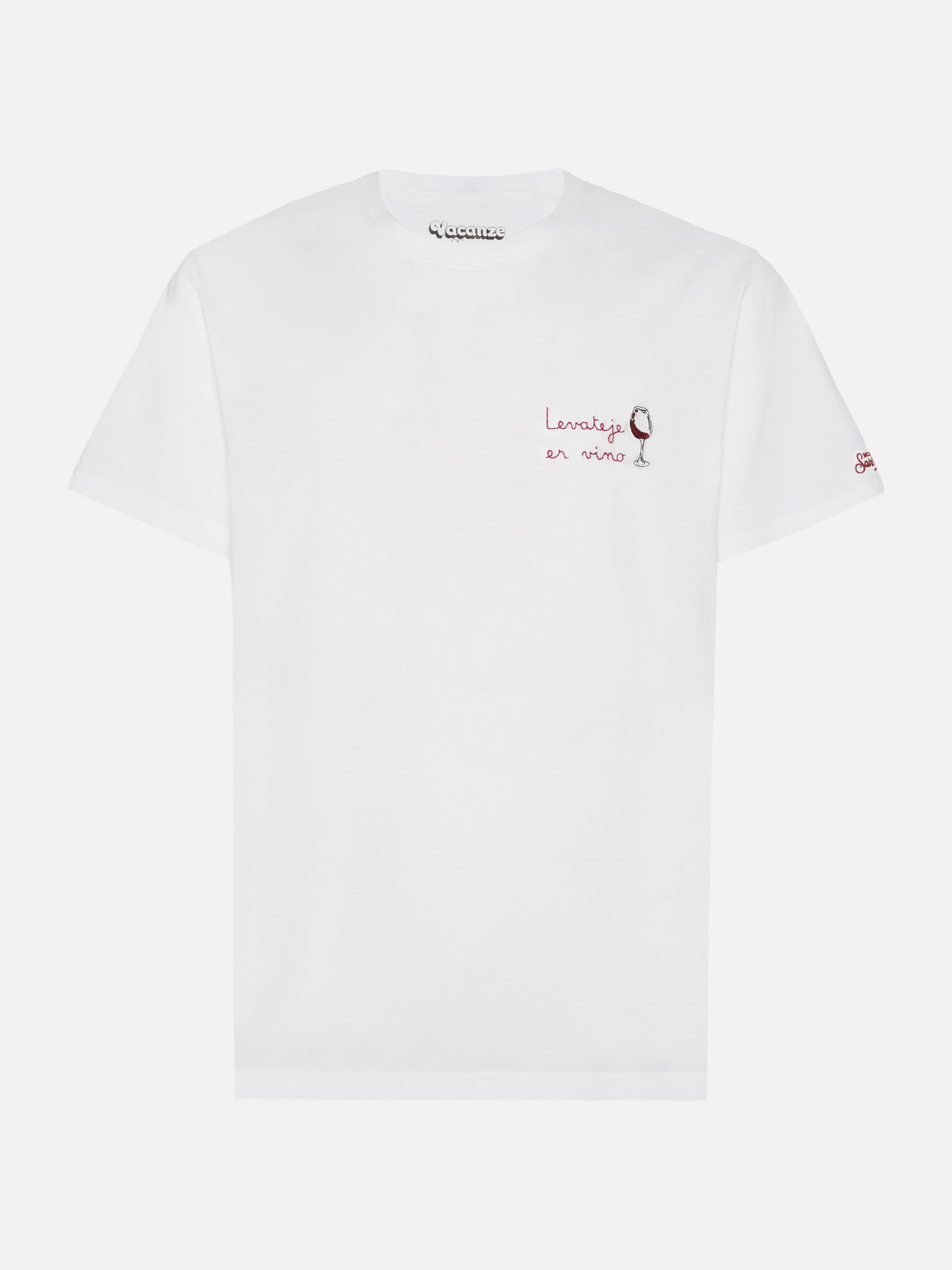 Winter cotton t-shirt Arnott Warm with Levateje er vino embroidery | VACANZE DI NATALE SPECIAL EDITION