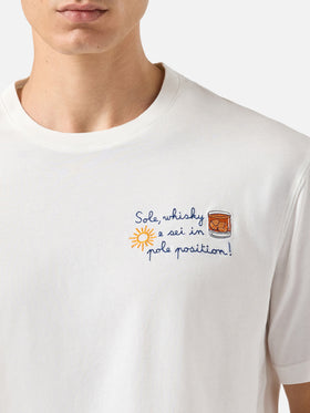 Winter-Baumwoll-T-Shirt Arnott Warm mit Sohle wishy e sei in pole position! Stickerei | VACANZE DI NATALE SPECIAL EDITION