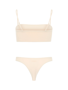 Bikini a fascia beige da donna Athena Naomi con strass