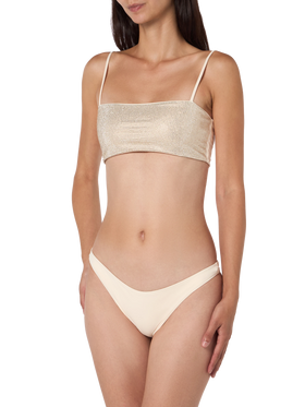 Bikini a fascia beige da donna Athena Naomi con strass