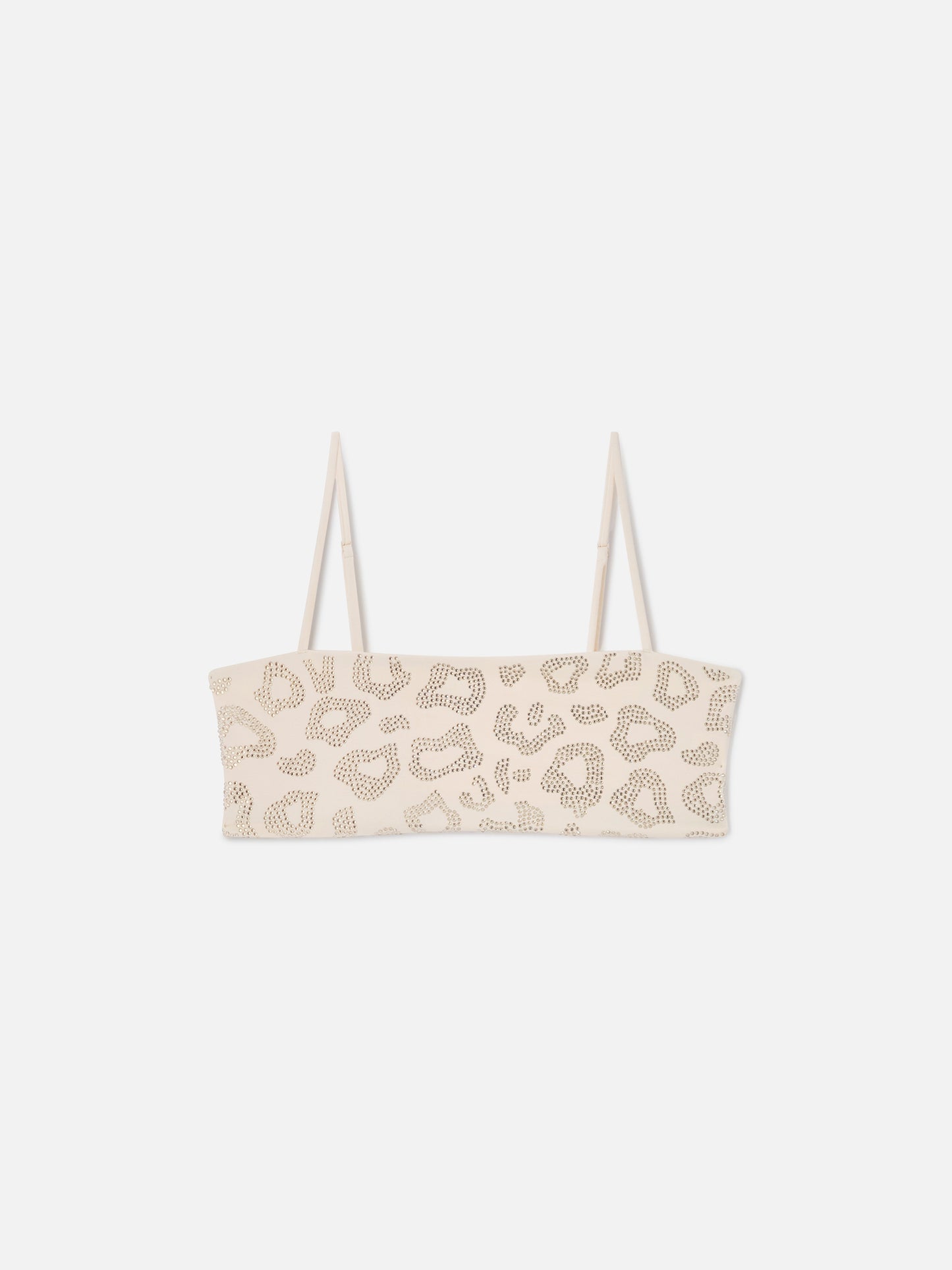 Haut de bikini bandeau Athena animalier avec strass 