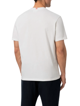 Cotton t-shirt Austin with embroidery and watch print