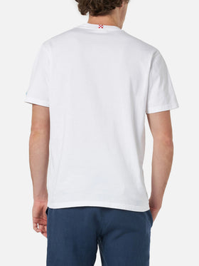 T-shirt da uomo in cotone Austin con ricamo Portofino Gin | PORTOFINO DRY GIN EDIZIONE SPECIALE