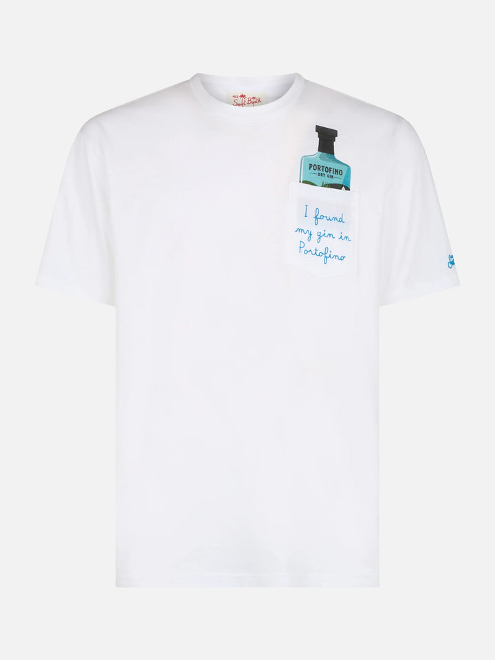 Austin cotton t-shirt with Portofino Gin embroidery | Special Edition