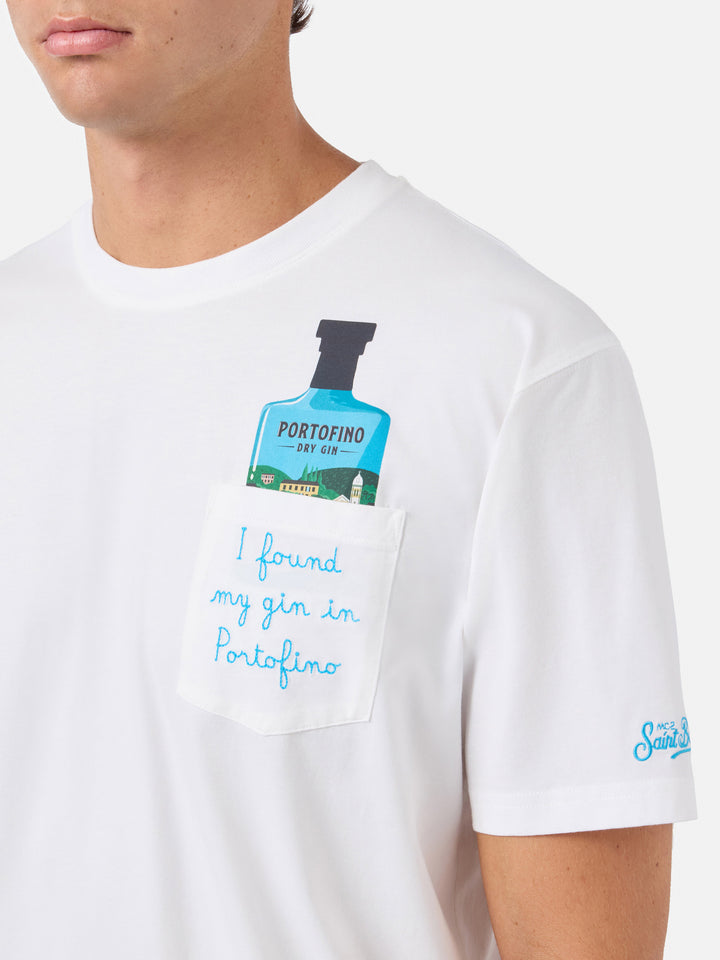 Austin cotton t-shirt with Portofino Gin embroidery | Special Edition