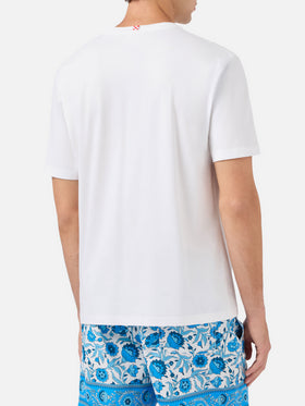 Camiseta Austin blanca con bordado Portofino Dry Gin | PORTOFINO GIN SPECIAL EDITION 