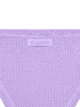 Bikini bralette classique effet froissé lilas Baker 
