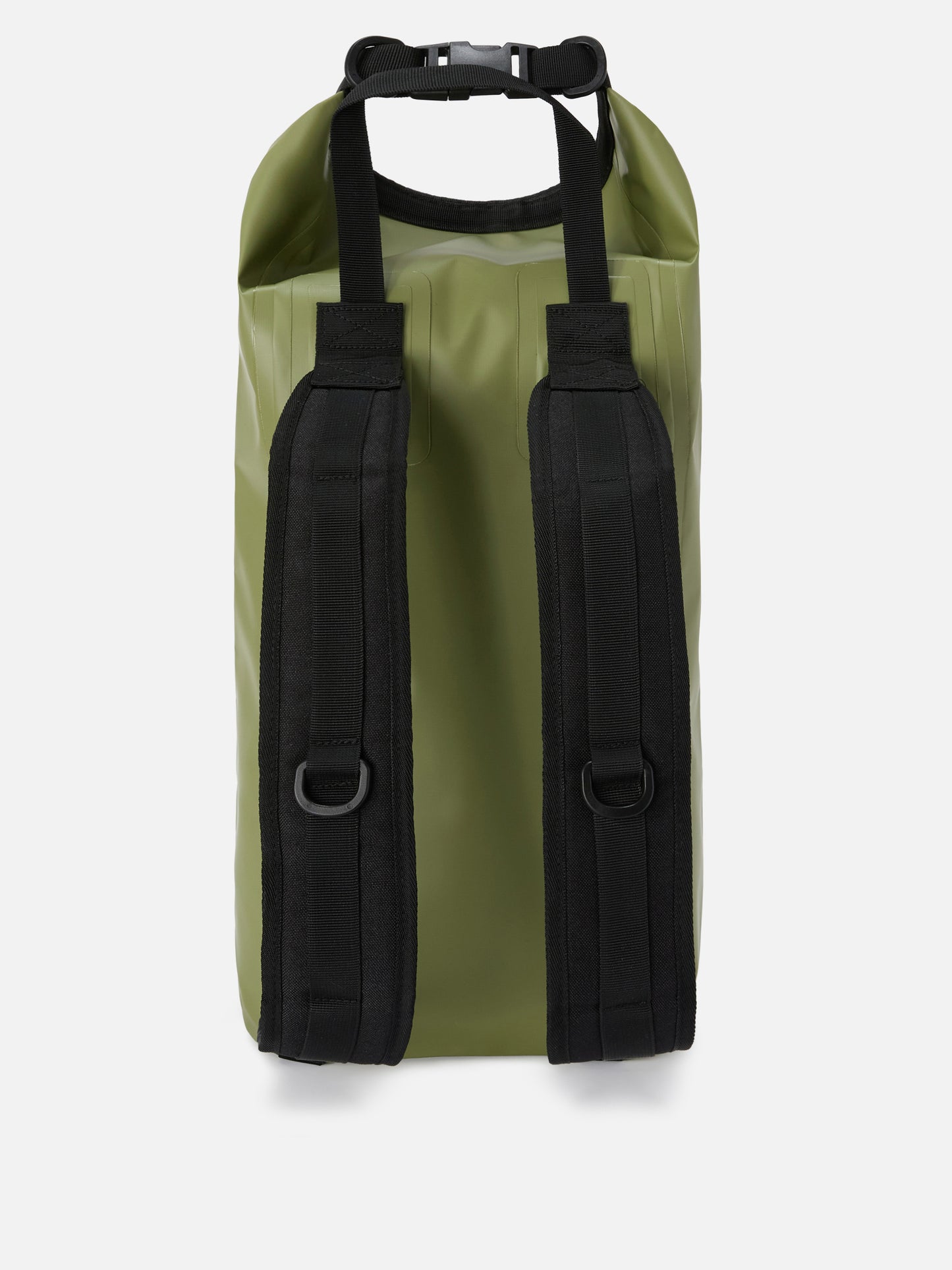 Backpack Aqua backpack in green solid-color PVC with printed logo