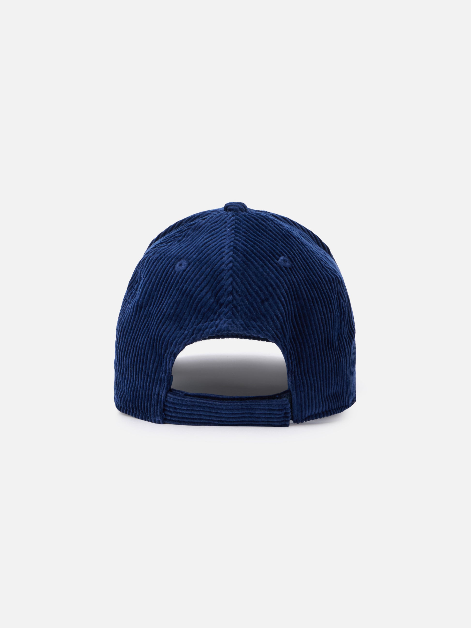 Navy blue corduroy ball cap Baseball with embroidered logo - MC2 Saint Barth