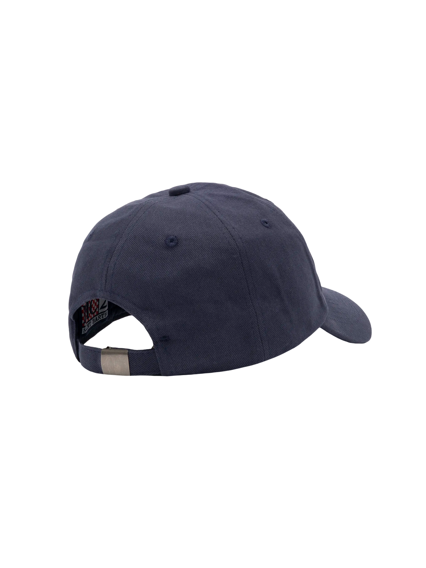 Baseballkappe aus marineblauer Baumwolle mit Stickerei