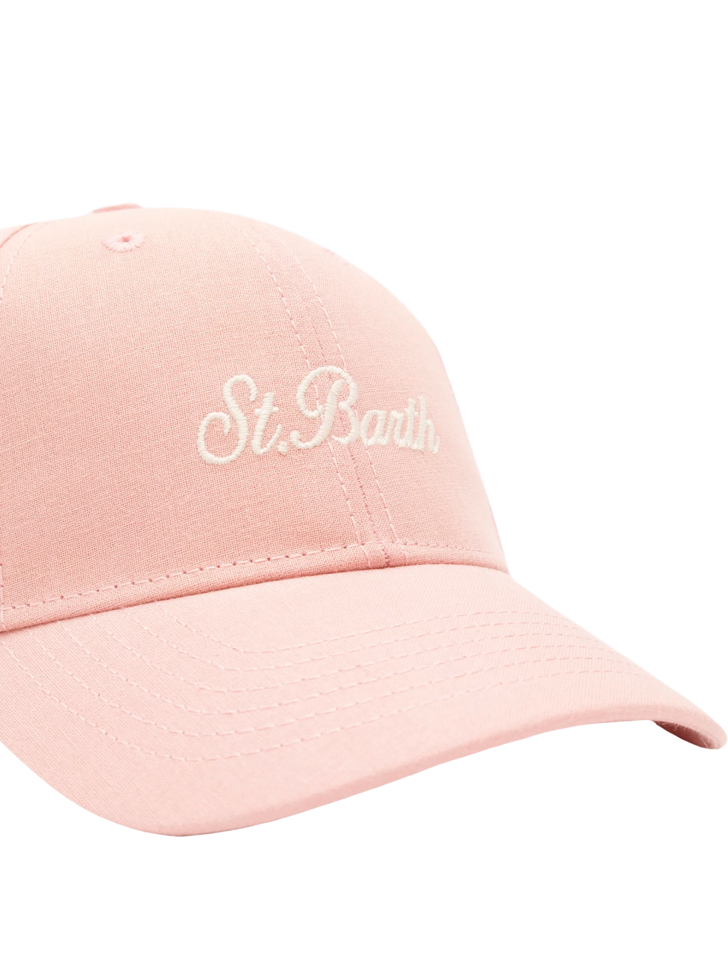 Baseballmütze aus rosa Baumwollleinen
