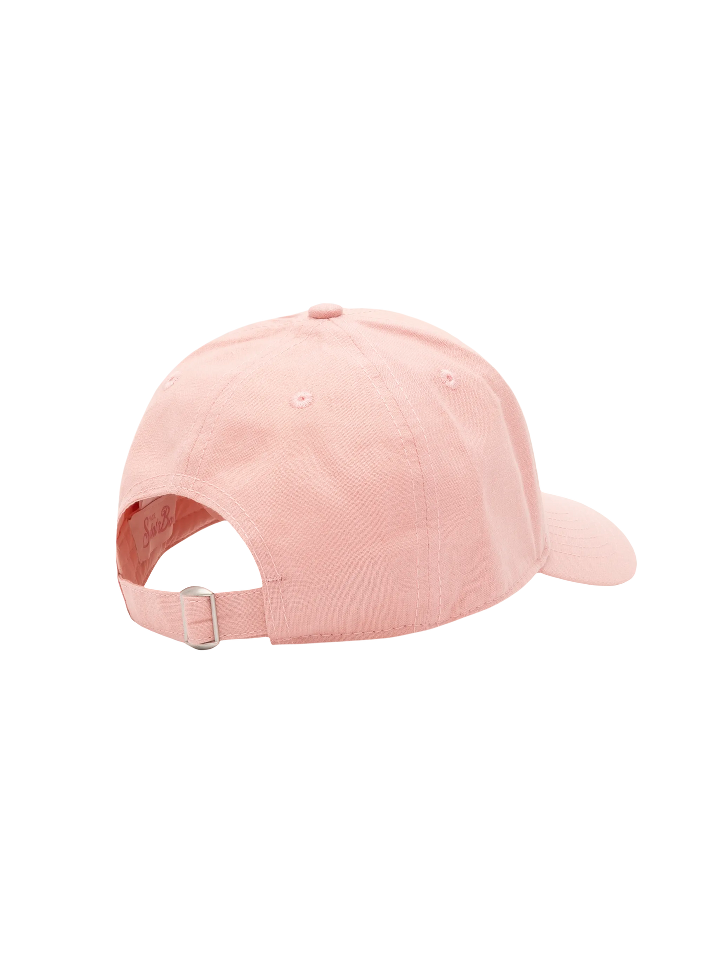 Baseballmütze aus rosa Baumwollleinen