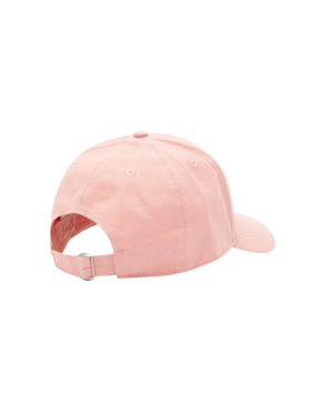 Baseballmütze aus rosa Baumwollleinen