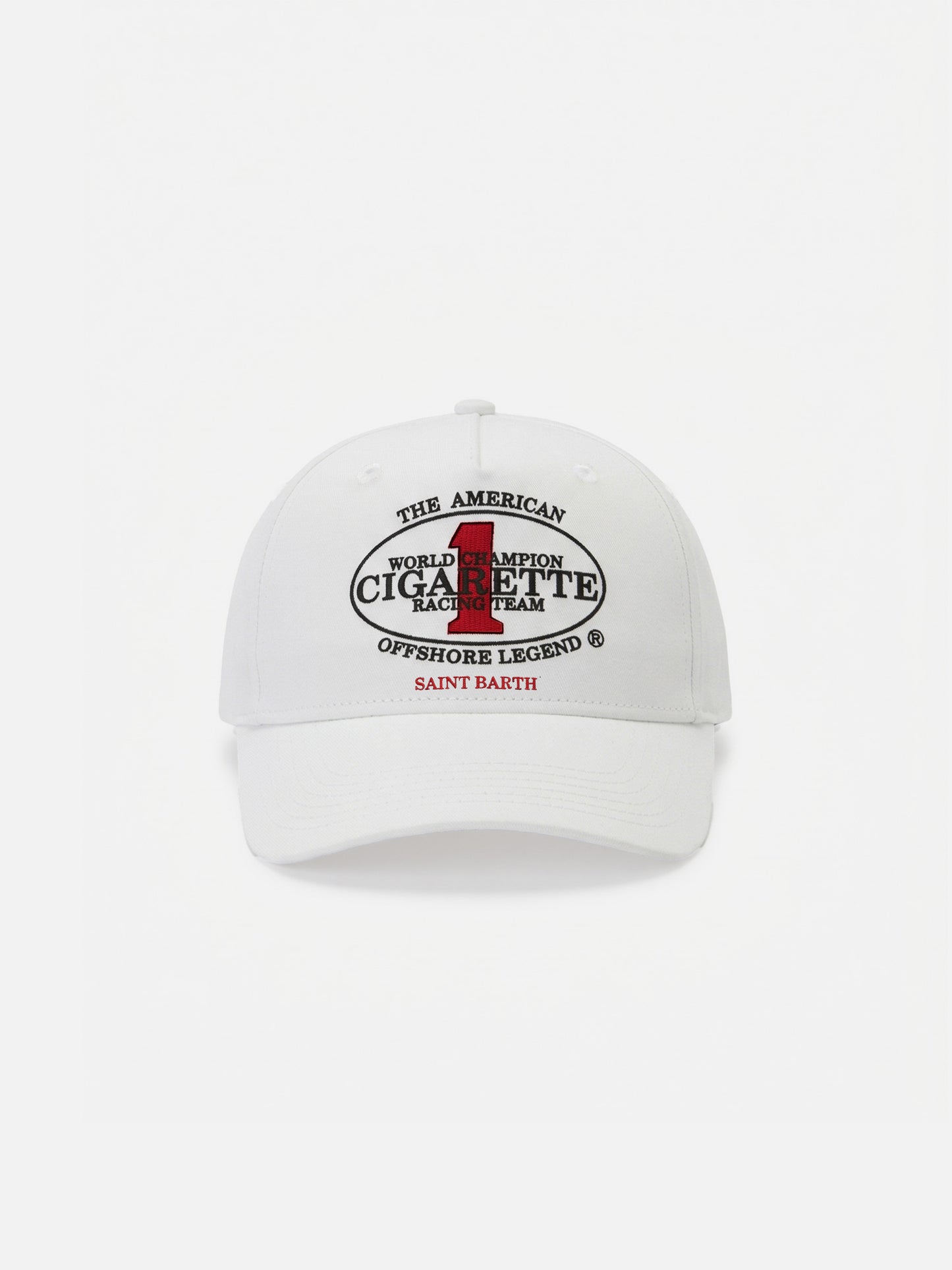 Casquette de baseball à visière blanche avec broderie Cigarette | CIGARETTE SPECIAL EDITION 