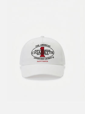 Casquette de baseball à visière blanche avec broderie Cigarette | CIGARETTE SPECIAL EDITION 
