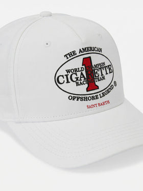 Casquette de baseball à visière blanche avec broderie Cigarette | CIGARETTE SPECIAL EDITION 