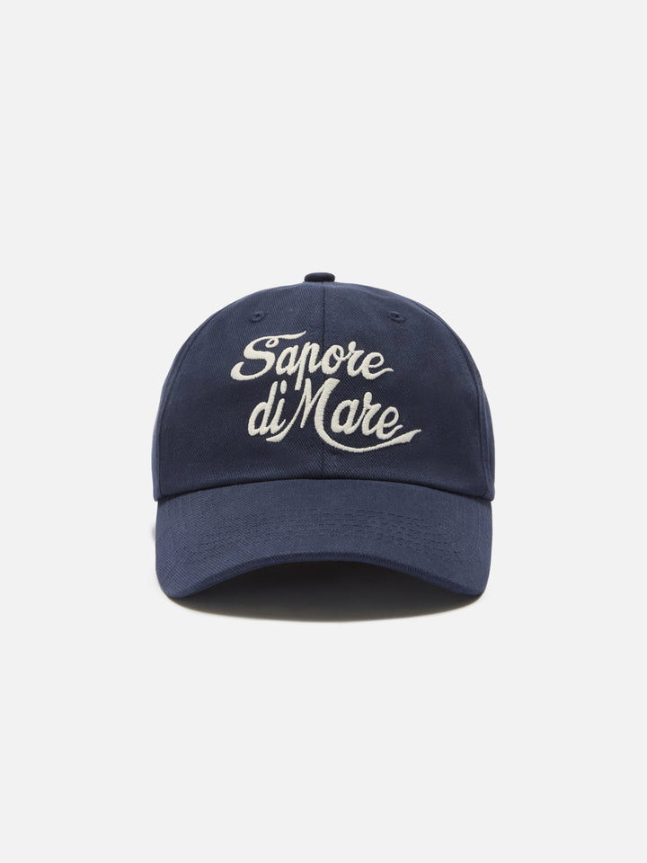 Baseball cap with visor in blue cotton with Sapore di Sale embroidery | Special Edition