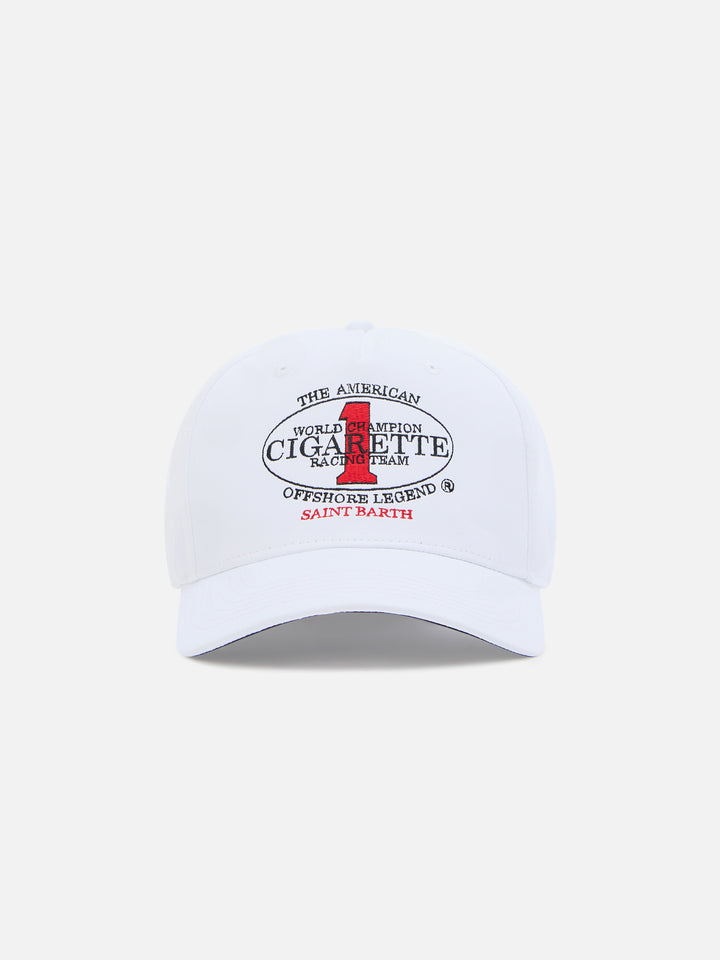 Cappellino Baseball con visiera in bianco con ricamo Cigarette | CIGARETTE SPECIAL EDITION