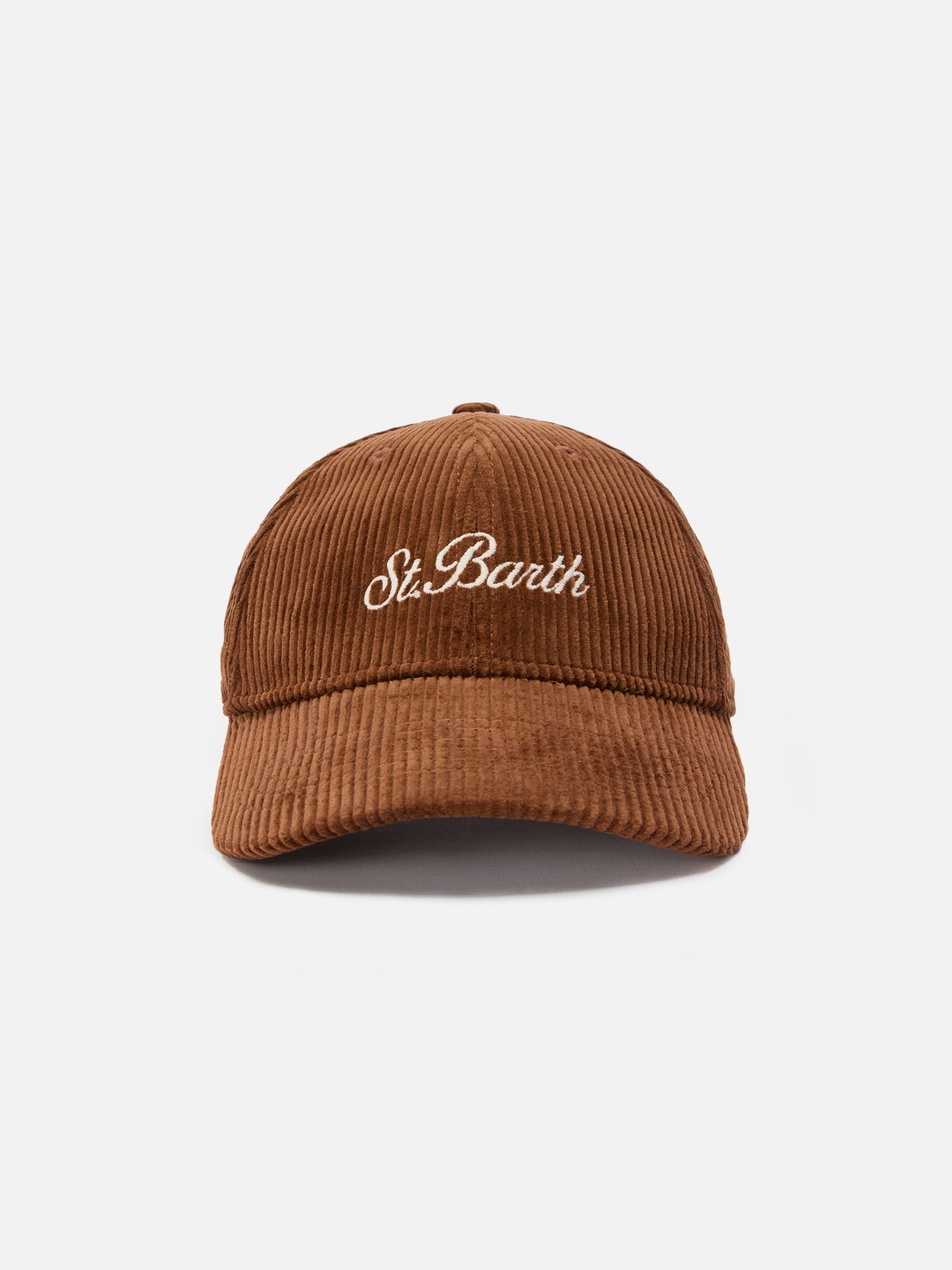 Cappello con visiera Baseball Corduroy in velluto a coste cammello
