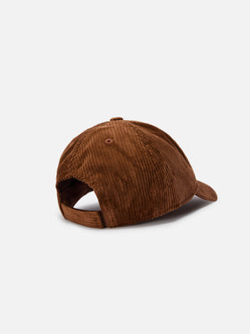 Cappello con visiera Baseball Corduroy in velluto a coste cammello