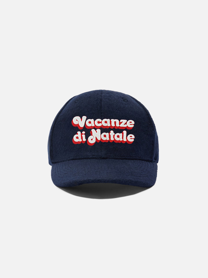 Baseball Cap Wool in wool blend with Christmas Vacation embroidery | VACANZE DI NATALE SPECIAL EDITION