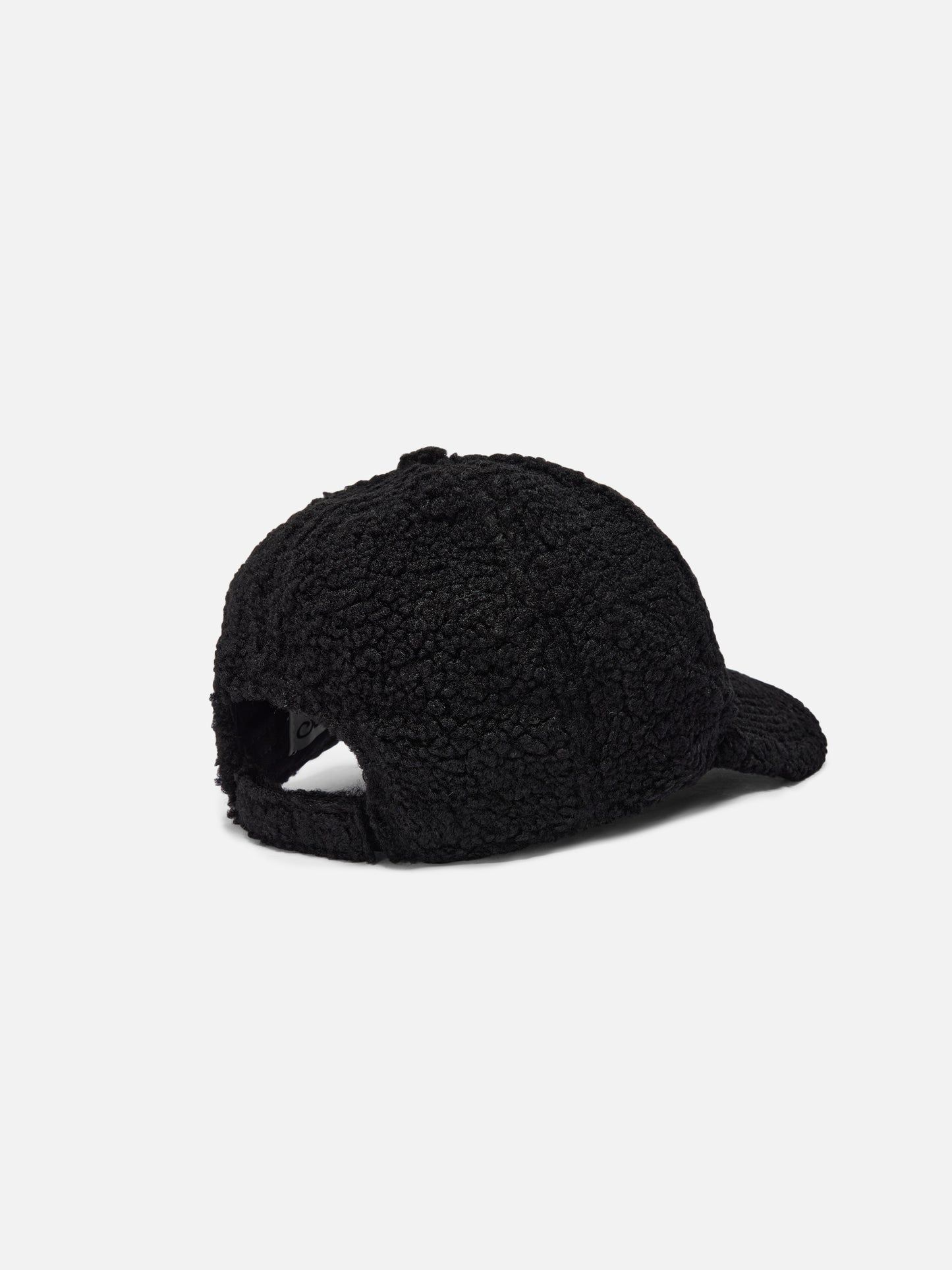 Baseball Cap in black sherpa
