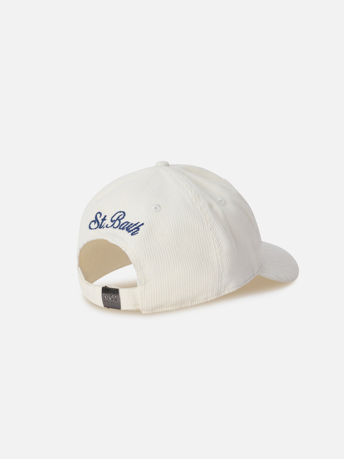 Off white Baseball corduroy cap with St. Moritz embroidery | Special edition