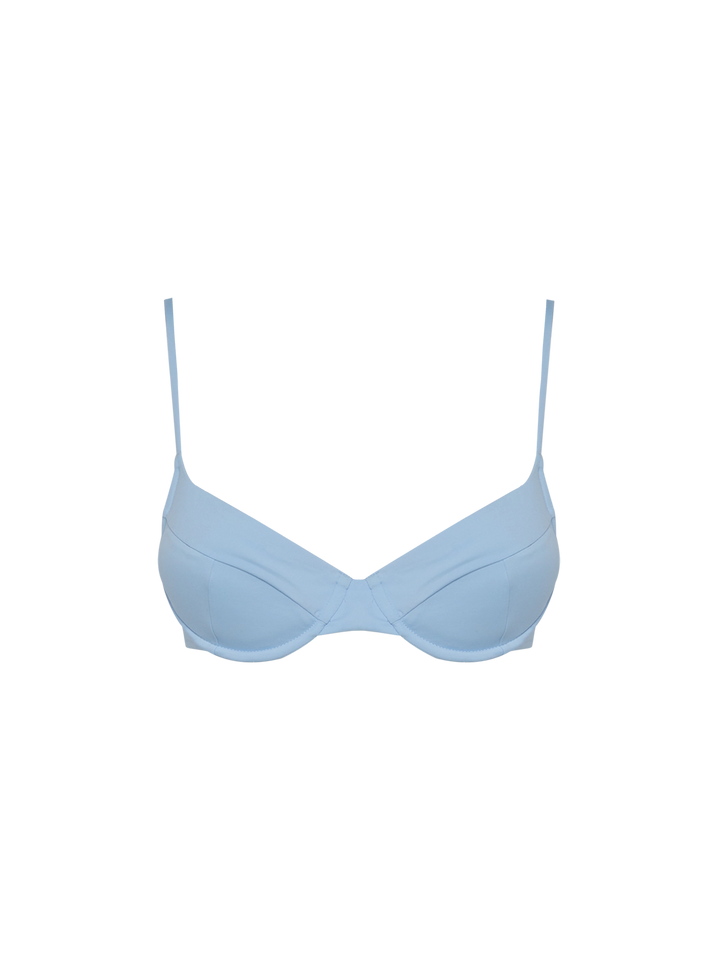 Bea underwired light blue bralette